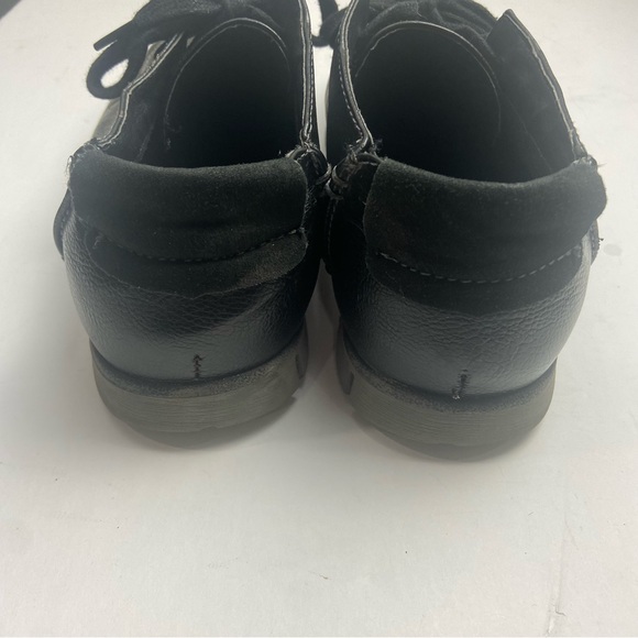 Mens Madden Wiley Size 8 Lace Up Boot Shoe Moc Vegan Faux Leather Black - Picture 4 of 8